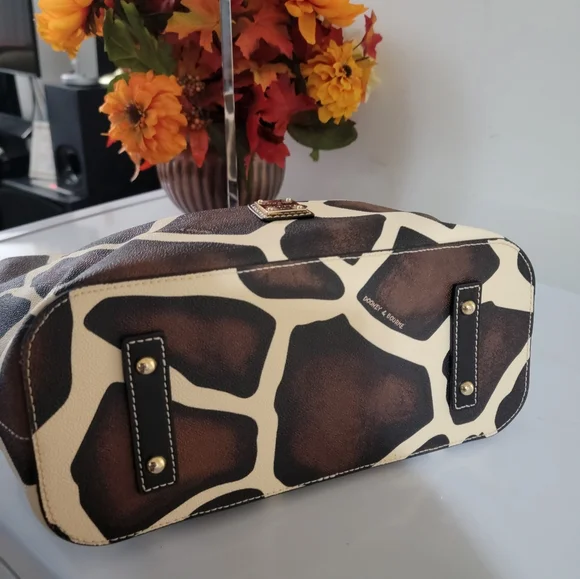 Dooney & Bourke Giraffe Print Satchel - Picture 3 of 12